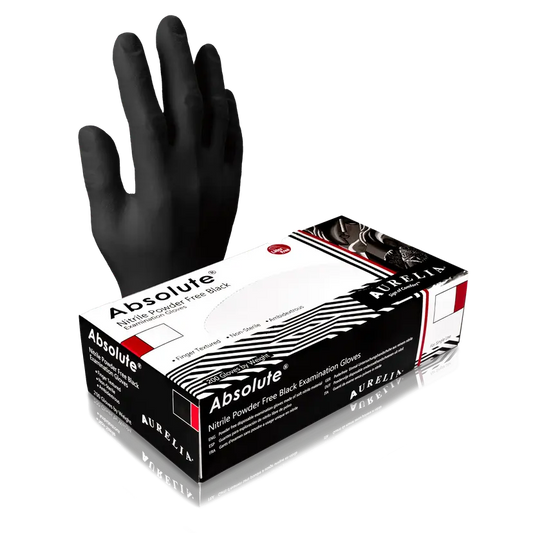 Aurelia Absolute Powder-Free Nitrile Gloves (Box of 100 gloves)