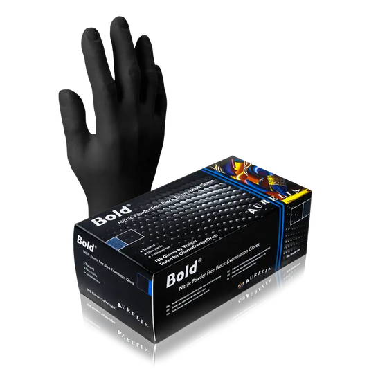 Aurelia Bold Powder-Free Nitrile Gloves (Box of 100 gloves)