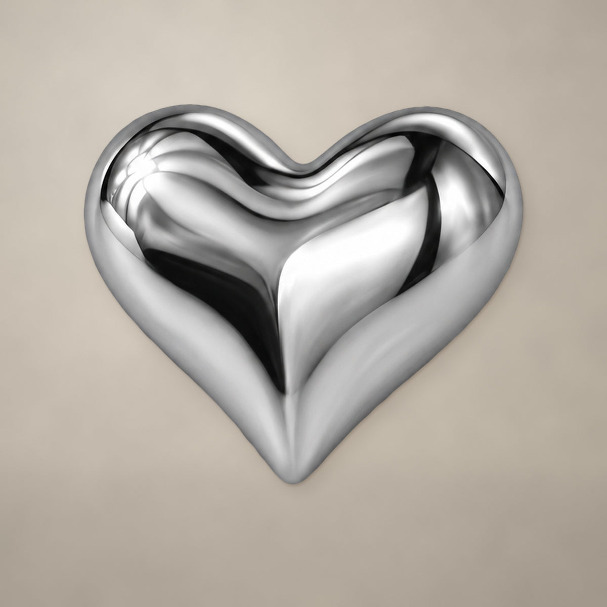 Heart internally threaded end in titanium