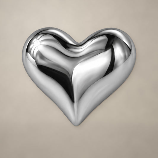 Heart internally threaded end in titanium