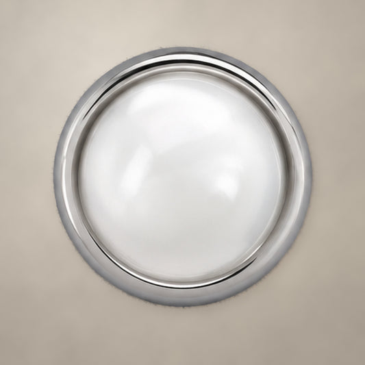 White disc threadless end in titanium