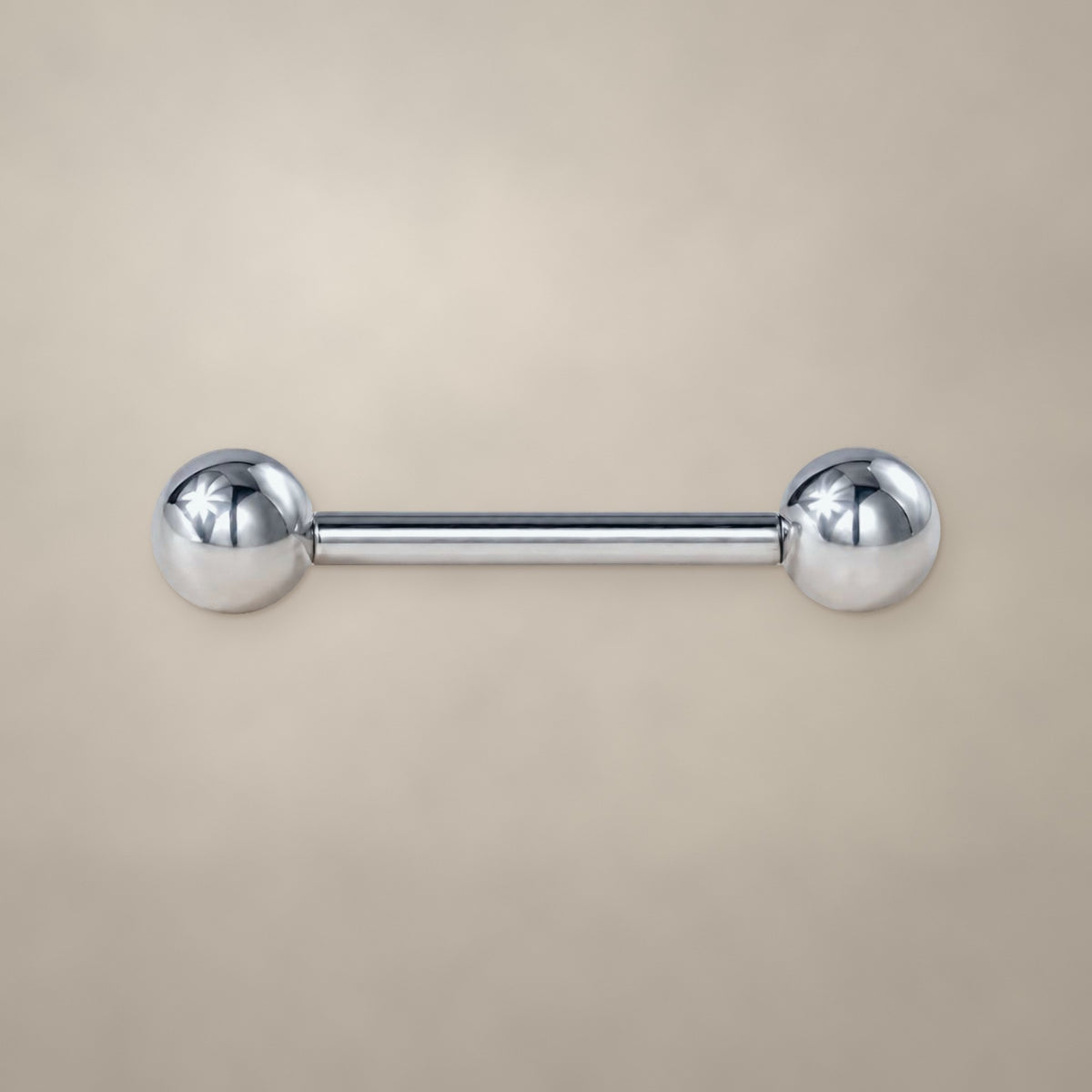 Classic straight titanium barbell