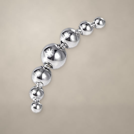 Seven-bead arc internally threaded end in titanium