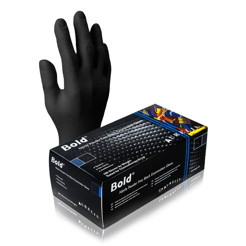 Aurelia Bold Powder-Free Nitrile Gloves (Box of 100 gloves)